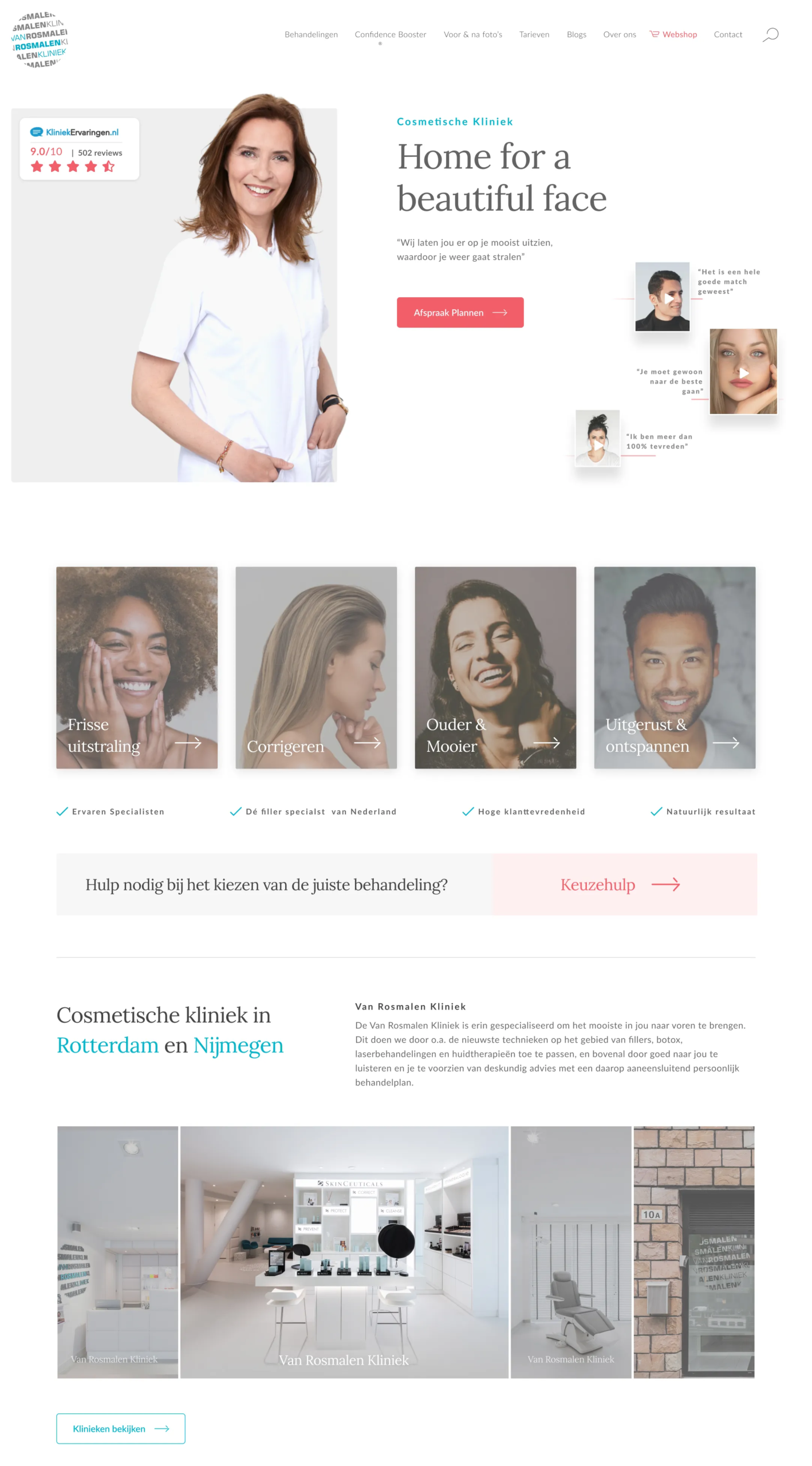 cosmetisch webdesign